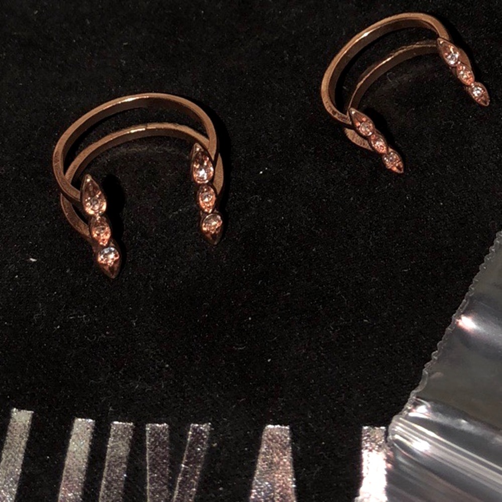 LUV AJ OPEN ROSE GOLD RING SET - Picture 7 of 9